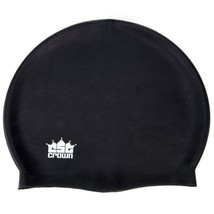 Silicone Swim Cap, Black - £19.57 GBP