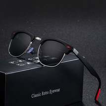 Classic Retro Rivet Polarized Sunglasses Men Women Brand Designer TR90 Legs Ligh - £8.82 GBP