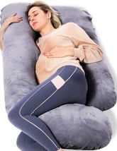 Momcozy Pregnancy Pillows U Shaped Full Body Maternity Pillow with Removable ... - £55.28 GBP
