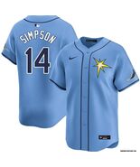 Chandler Simpson #14 Rays Men's Alternative Baby Blue Replica Jersey - $49.99