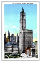Woolworth Building New York City NYC NY UNP WB Postcard F21 - £2.28 GBP