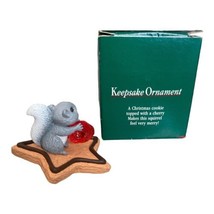 Vintage 1988 Hallmark Keepsake Ornament Sweet Star Clip On Cookie Squirrel Candy - £7.86 GBP