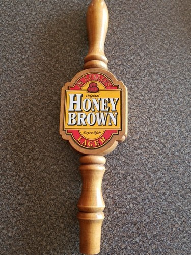 Wooden ~ JW Dundee's ~ Original Honey Brown ~ Lager ~ Beer Tap Handle  Item image 3