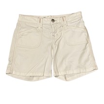 Level 99 Anthropologie Denim Shorts Size 26 White Stretch Blend Womens 29X6 - £15.49 GBP