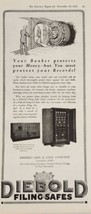 1921 Print Ad Diebold Filing Safes to Protect Records Made in Canton,Ohio - $17.98