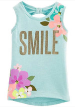 allbrand365 designer Toddlers Smile Floral T-Shirt Color Mint/Purple Size 4T - £15.57 GBP