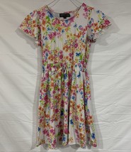 Trixxi Girls Dress Floral Pattern Easter Dress Size Large - £5.55 GBP