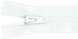YKK Ziplon Coil Zipper 14"-White - $6.81