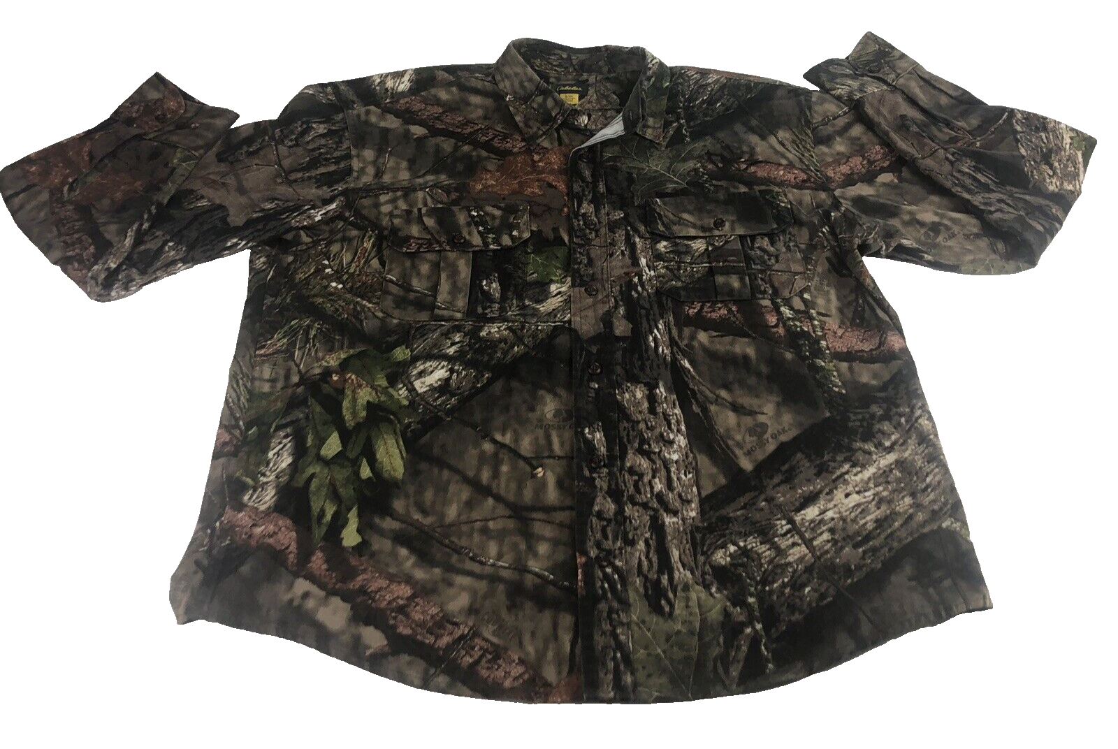 Primary image for Cabela's Men's Camo Shirt Mossy Oak Break Up Country Large Long Sleeve Button Up