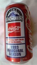 Coca Cola Classic Colorado Rockies 1993 Inaugural Season Can Pull tab on... - $2.72