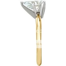 Pear Diamond Engagement Ring 14k Yellow Gold 0.59 Ct (E SI1(K.M) Clarity) - £1,174.82 GBP