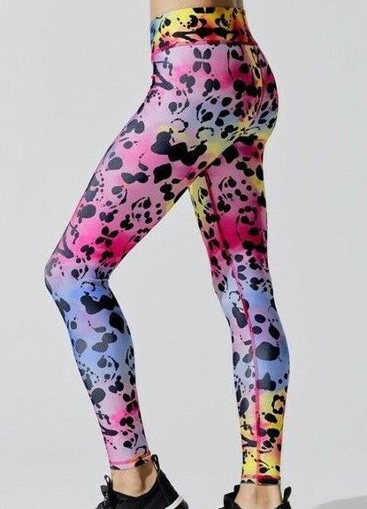 NWT Terez Rorschach Rainbow Inkblot Leggings XS - $48.00