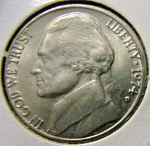 1974-D Jefferson Nickel - Uncirculated - £2.37 GBP