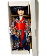 Japanese Porcelain Doll Ichi-Matsu Ningyo Wearing Kimono ~ H 16&#39;&#39; x W 5&#39;&#39;. - $47.47 CAD