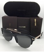 Tom Ford Adrenne TF517 01A  Black Gold Smoke Unisex Sunglasses - £235.12 GBP