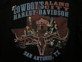 Harley-Davidson H-D T-Shirt Destination Unknown Alamo San Antonio TX Tex... - $19.45
