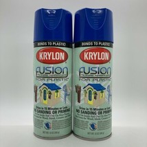 2x Krylon Fusion for Plastic Patriotic Blue Gloss Spray Paint, 12 oz each - $37.99
