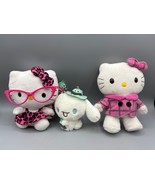 3 Pc Hello Kitty &amp; Cinnamoroll Plush Toy Set - Cute Collectible &amp; Soft - $33.98