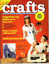 Crafts Magazine October 1990 Crochet Cross Stitch Quilting Full Size Pat... - £3.88 GBP