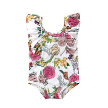 US Newborn Baby Girls Princess Floral Romper Jumpsuit Outfits Clothes Sunsuit - £8.85 GBP