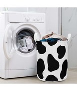 Round Laundry Basket Cow print black and white - £18.24 GBP