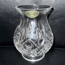 Teleflora Gift 24% Lead Crystal GlOpen Ends Candle Holder/Shield 5&quot; - £7.50 GBP