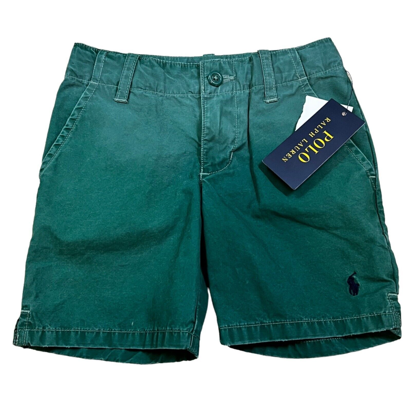Ralph Lauren 2T Boys Green Chino Shorts NWT - $28.80