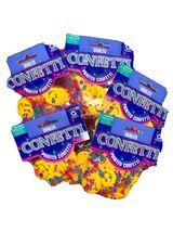 5Packs  SMILEY FACE CONFETTI  EACH BAG 1/2 OUNCE - $2.85