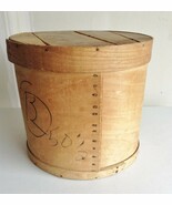 Vintage Large Round Bentwood Cheese / Pantry Shaker Style Bent Wood 15&quot;d... - $14.99