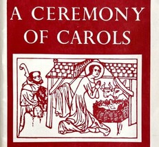 A Ceremony Of Carols 1956 Vintage Religious Song Book Ben Britten LGMAG - $24.99