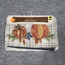 Harvest Tapestry Table Runner 68x13 Pumpkins Fall Thanksgiving Decorative India - £15.59 GBP