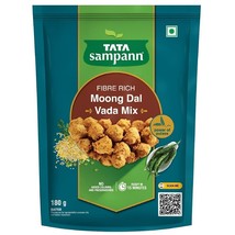 Tata Sampann Fibre Rich Moong Dal Vada Mix, Instant Ready to Cook Mix, 180g - £13.83 GBP