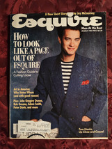 ESQUIRE March 1987 Spring Fashion Collection Tom Hanks Art Spiegelman Nicaragua  - £8.46 GBP