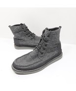 Toms Searcher Chukka Boot Quilted Wool Lace Up Heather Gray Mens Size 7 - $593.50 MXN
