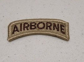 US ARMY AIRBORNE Desert DCU TAB DT Military Patch NSN 8455-01-527-6534  New - $4.59
