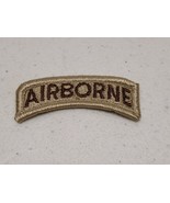 US ARMY AIRBORNE Desert DCU TAB DT Military Patch NSN 8455-01-527-6534  New - £3.60 GBP