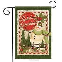 Christmas Greetings Garden Flag - 2 Sided Message, 12.5&quot; x 18&quot; - £17.58 GBP