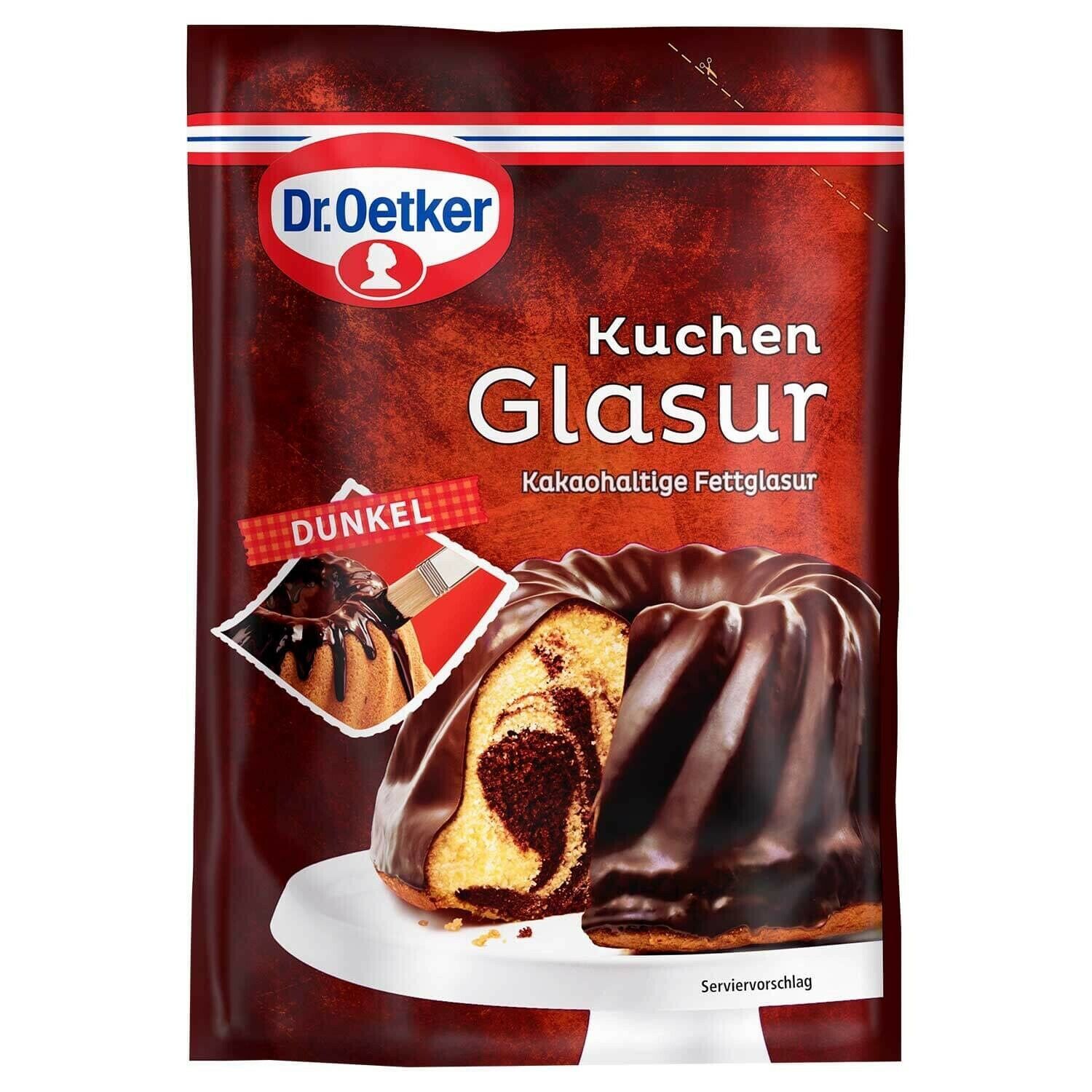Dr.Oetker DARK chocolate Glaze/Icing -Ready to serve -1 pack -FREE US SHIPPING - $10.88