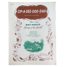 VTG Disney 1946 Piano Sheet Music &quot;Zip-A-Dee-Doo-Dah&quot;  Song of the South 1st Ed - £31.84 GBP