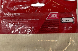 Ace Hardware Cotton Waist Apron 18 x 9 Inches With 2 Large Pockets #24385 image 3