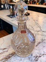 Gorham Full Lead Crystal Spring Meadows Pattern Decanter with Stopper Ba... - $39.60
