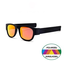 Novelty Mirror Men Polarized Folding Sunglasses New Arrival Slap Sport F... - £15.15 GBP