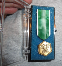 NEW ENCASED NO DUST OR PRINTS ARCOM ARMY COMMENDATION MINI MEDAL AWARD - $17.81