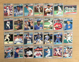 1989 Fleer Baseball Cards (Set of 28) Near Mint or Better Condition - £9.49 GBP