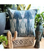 The HomeCentric Blue Throw Pillow Cover Cotton Abstract - Thread Trace - $656.75 MXN+