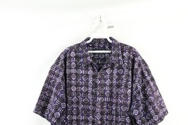 Vintage 90s Ocean Pacific Mens 2XL XXL Geometric Collared Hawaiian Button Shirt - £34.92 GBP