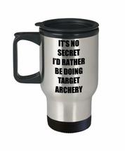 Target Archery Travel Mug Insulated Sport Fan Lover Funny Gift Idea For Car Nove - £18.23 GBP