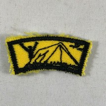 New Vintage Boy Scouts BSA Segment Patch - Yellow Tent Camping Good Morning - $3.33