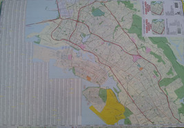Oakland Berkeley Alameda 27 x 39 Laminated Wall Map (G) - £37.20 GBP