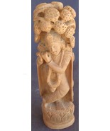 Beautiful Vintage Hand-Carved Figural Statue – India – VGC – AMAZING DET... - $108.30 CAD